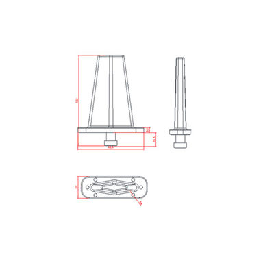 1270-1290MHz 2dBi Blade Antenne Militärische Blade Antenne